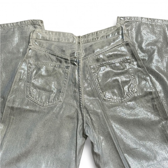 Zara Silver Straight Leg Jeans - Picture 3 of 7